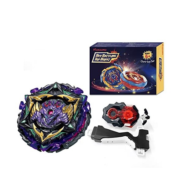 Hozuumo Bey Toupie Bay Blade Burst Turbo Combinaison, avec Metal Fusion Lanceur, Jouets Classiques Enfants Cadeau, B-175