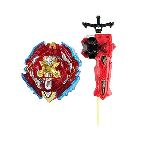 OBEST Toupies Burst avec Lanceur, B-200 Metal Battle Turbo Gyro Spinners and Launcher Set, Cadeaux pour Les Enfants