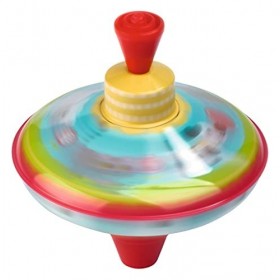 Moses - 38129 - Toupie en tôle pour bébé - Rotative et bourdonnante - Motif Parade d’Animaux - pour Enfant à partir de 18 Moi