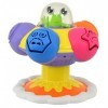 TOMY Toomies - Toupie Pop’ Form Ma Soucoupe Volante E72611, Jouet dÉveil Bébé, Toupie Enfant Multicolore, Jouet Intéractif A