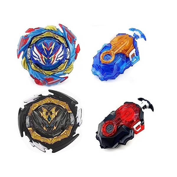 ENIKMOSD Bey Toupie Turbo Burst Set,Gyro de Combat Métal Fusion Jouet Set Jouets Classiques pour La Fête des Enfants Noël Hal