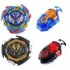 ENIKMOSD Bey Toupie Turbo Burst Set,Gyro de Combat Métal Fusion Jouet Set Jouets Classiques pour La Fête des Enfants Noël Hal