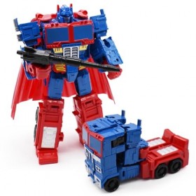 Hilloly Transformable Toys, Tran-sformers Jouets Figurine daction, Tran-sformers O-ptimus Prime Jouet, 2 en 1 Voiture Robot 