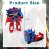 Hilloly Transformable Toys, Tran-sformers Jouets Figurine daction, Tran-sformers O-ptimus Prime Jouet, 2 en 1 Voiture Robot 
