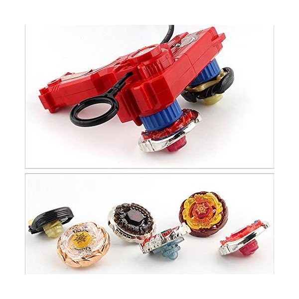 XASYGF Beyblade Toupies,Toupie Burst Turbo avec Lanceurs, Gyro Pocket Box Pro-Cadeaux pour Enfant Non-Stop Battle Deluxe Hasb