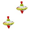 ibasenice 1Pc Tin Top Jouets en Vrac pour Enfants Fille Jouets pour Tout-Petits Enfants Mini Jouets Trompo Top Rotatif Tin To