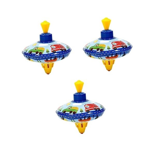 ibasenice 1Pc Tin Top Jouets en Vrac pour Enfants Fille Jouets pour Tout-Petits Enfants Mini Jouets Trompo Top Rotatif Tin To