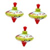 ibasenice 1Pc Tin Top Jouets en Vrac pour Enfants Fille Jouets pour Tout-Petits Enfants Mini Jouets Trompo Top Rotatif Tin To