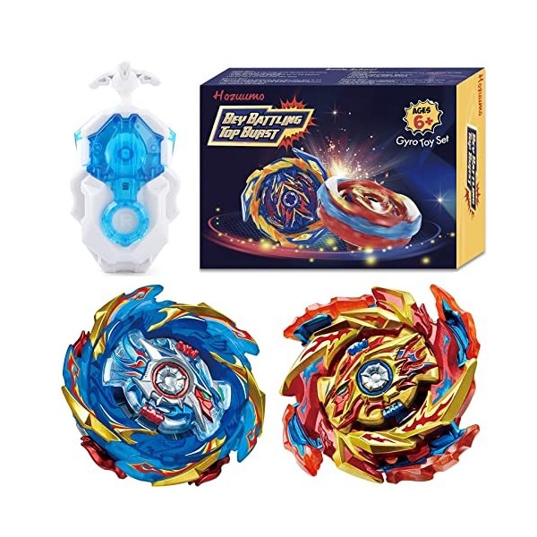 Hozuumo Bey Toupie Bay Blade Burst Turbo Combinaison, avec Metal Fusion Lanceur, Jouets Classiques Enfants Cadeau, B-174-01+B