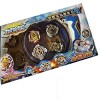 toupie TOPGYRO High Speed Rotation Style Beyblade - Le Pack Comprend arêne + 4 toupies avec differents Lanceur Age conseiller