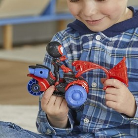 Marvel Spidey et Ses Amis Extraordinaires, Coffret Miles Morales&nbsp;: Spider-Man Techno-Quad, Figurine avec véhicule et Accessoi