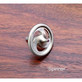 STEELWORX Turbo Tops Lot de 2 toupies en acier inoxydable Argenté