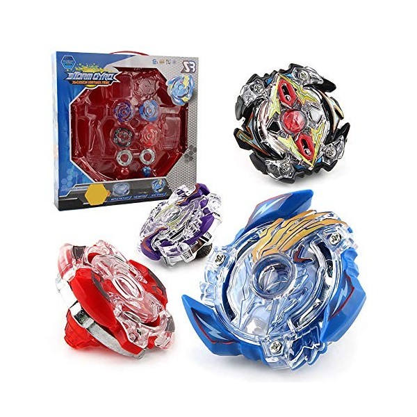 Toupie Burst, Set avec Launcher Toupie Métal Combat, 4d Set avec Launcher Spinning Top Toupie Metal Fight Battle Fusion Jouet