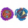 Beyblade Burst QuadStrike Dual Pack, Pack de 2 toupies de compétition Ultimate Evo Valtryek V8 et Divine Xcalius X8