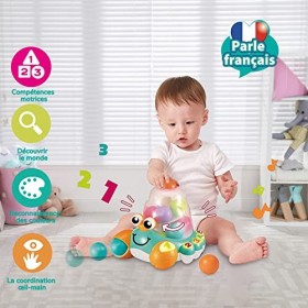 AUBY JOUET de BÉBÉ CRABE FOU LANCEUR de BALLES pour les BÉBÉS de 12 MOIS