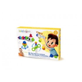 Lalaboom - Coffret Mes 1ers Jouets à Manipuler - Jouets et Perles de Motricité à assembler - Jouet dÉveil Évolutif de 10 Moi