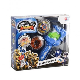 Auldey - Toupie Infinity Nado Série Athletic - Glare Aspis-YW624504 & Toupie Infinity Nado Série Standard-Cold Shadow- YW6243