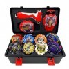 Baybledas Burst Turbo Blade, De Gyroscopes 4D Set, 8 Toupie Burst Turbo et 2 Lanceurs, Cadeaux pour Enfants