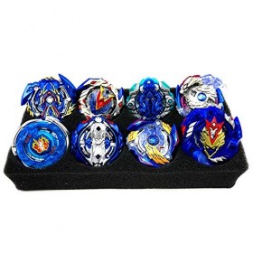 Baybledas Gyro Burst Turbo Blade Kit de toupie 4D avec toupie bleue et unité démission