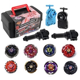 Baybledas Burst Toupies，Burst Turbo avec Lanceurs，4D Combat Top Top Model Metal Masters Speed Top avec Rafale pour La Journée