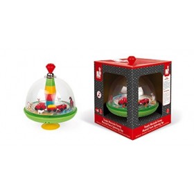 Janod - J04123 - Toupie Musicale Ferme