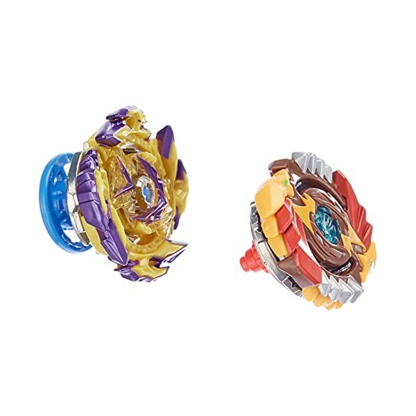 Beyblade Burst Surge, Pack de 2 toupies de compétition Speedstorm Spear Valtryek V6 et Regulus R6, Jouet pour Enfants, dès 8 