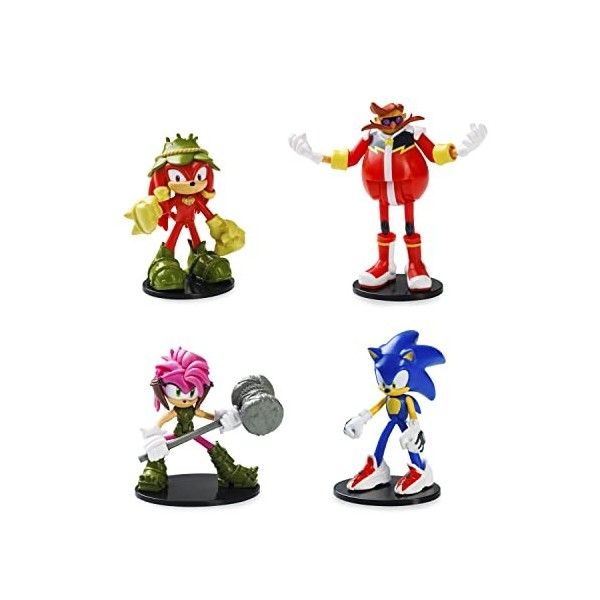 Bizak Sonic Prime Lot de 4 Figurines de 7,5 cm de Haut Assortiment 2 64116040-2 