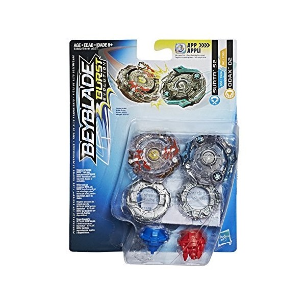 Hasbro Beyblade Burst Evolution Dual Pack Surtr S2 and Odax O2