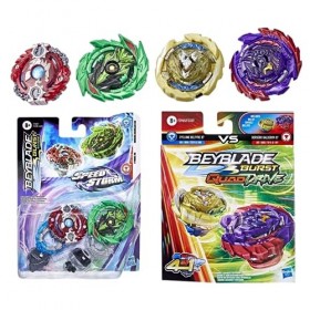Toptoys2u Bargain Bundles Bey-blade Burst Speedstorm & Quad Drive – Original A6, Tyros T6, Berserk Balderov B7, Cyclone Belfy