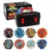 ZED- Beyblade Toupies,Toupie Burst Turbo avec Lanceurs, Gyro Pocket Box Pro-Cadeaux pour Enfant Non-Stop Battle Deluxe Hasbro