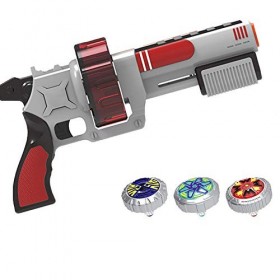 ZED- Toupies avec Lanceur, Ensemble de 3 gyroscopes et Lanceur Turbo, Jouets à toupie pour Enfants