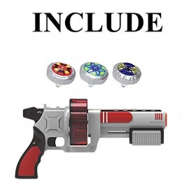 ZED- Toupies avec Lanceur, Ensemble de 3 gyroscopes et Lanceur Turbo, Jouets à toupie pour Enfants