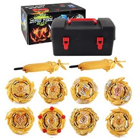 QIANQ Bayblade Burst Toupies，Burst Turbo avec Lanceurs，4D Combat Top Top Model Metal Masters Speed Top avec Rafale pour La Jo