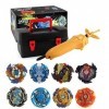 Bayblade Toupies,Toupie Burst Turbo avec Lanceurs, Gyro Pocket Box Pro-Cadeaux pour Enfant Non-Stop Battle Deluxe Hasbro Bayb