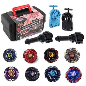 Baybledas Burst Toupies，Burst Turbo avec Lanceurs，4D Combat Top Top Model Metal Masters Speed Top avec Rafale pour La Journée