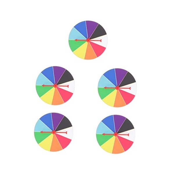ibasenice 4 Pièces Plateau Tournant De Loterie Jouets pour Enfants Prix pour Enfants Jeu De Jouets Classiques Plateau De Rota