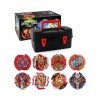 ZED- Beyblade Toupies,Toupie Burst Turbo avec Lanceurs, Gyro Pocket Box Pro-Cadeaux pour Enfant Non-Stop Battle Deluxe Hasbro