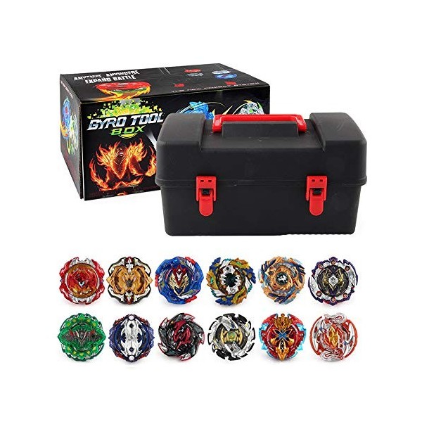 ZED- Beyblade Toupies,Toupie Burst Turbo avec Lanceurs, Gyro Pocket Box Pro-Cadeaux pour Enfant Non-Stop Battle Deluxe Hasbro