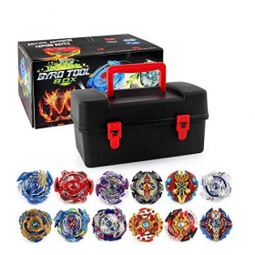 ZED- Beyblade Toupies,Toupie Burst Turbo avec Lanceurs, Gyro Pocket Box Pro-Cadeaux pour Enfant Non-Stop Battle Deluxe Hasbro