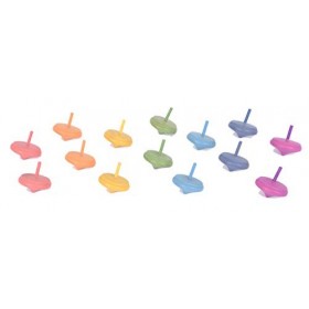 TickiT 73995 Wooden Rainbow Spinning Tops set