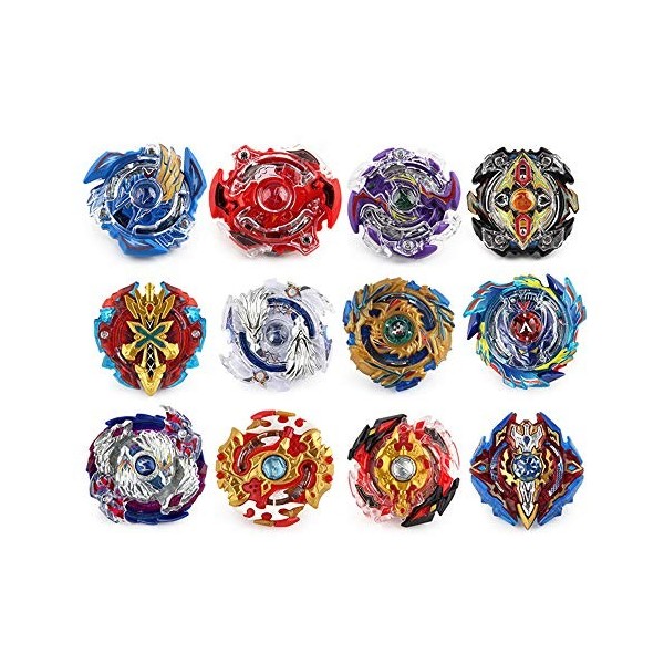 XASYGF Beyblade Toupies,Toupie Burst Turbo avec Lanceurs, Gyro Pocket Box Pro-Cadeaux pour Enfant Non-Stop Battle Deluxe Hasb