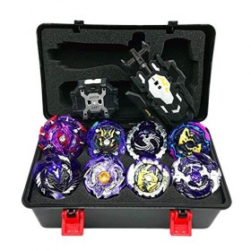 NBWS 8 éclater Nouveaux Toupies avec 2 Turbo Burst Launcher Set, Battle Set Jouets Classiques pour Enfants Adulte