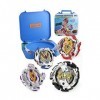 ZED- Beyblade Toupies,Toupie Burst Turbo avec Lanceurs, Gyro Pocket Box Pro-Cadeaux pour Enfant Non-Stop Battle Deluxe Hasbro