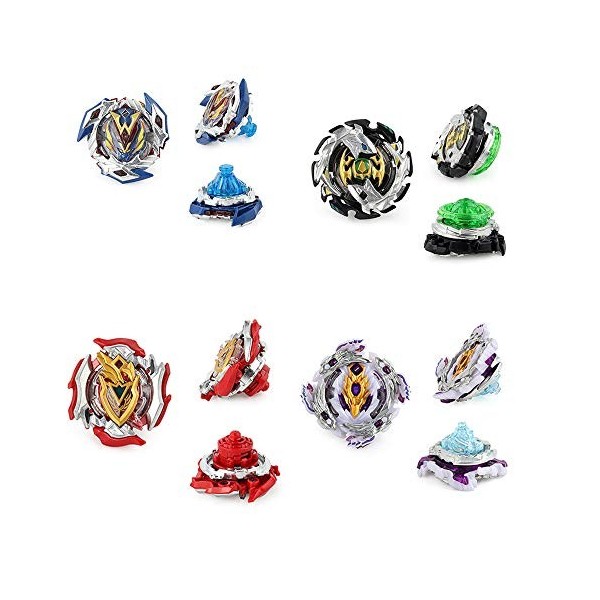 XASYGF Beyblade Toupies,Toupie Burst Turbo avec Lanceurs, Gyro Pocket Box Pro-Cadeaux pour Enfant Non-Stop Battle Deluxe Hasb