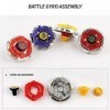 ANIUXIAOGE Ensemble de Jouets Bey Battling Top Burst Gyro 4 Toupies 2 Lanceurs Jeu de Bataille de Combat Cadeau pour Enfants 