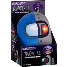 Bizak - Among Us Right Hand Man Jouet, Couleur Bleu et Gris 64111000 