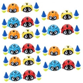 INOOMP 20 Pcs Toy Tops Spirale Forme Faveurs Mini Jouets Cadeau Festival Enfants Gyro Noël Drôle Rotation Doigt Cadeaux De No