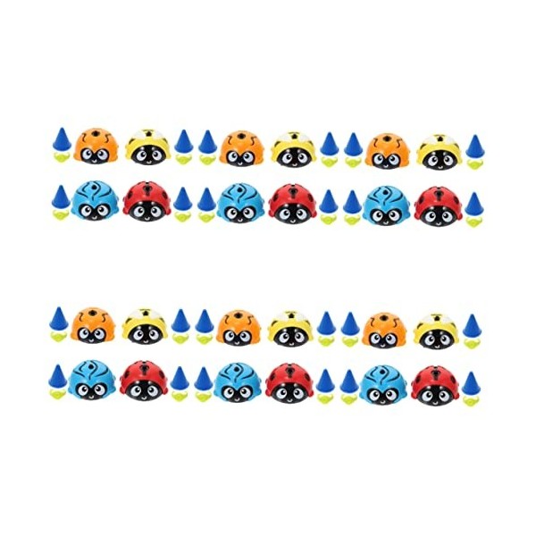 INOOMP 20 Pcs Toy Tops Spirale Forme Faveurs Mini Jouets Cadeau Festival Enfants Gyro Noël Drôle Rotation Doigt Cadeaux De No