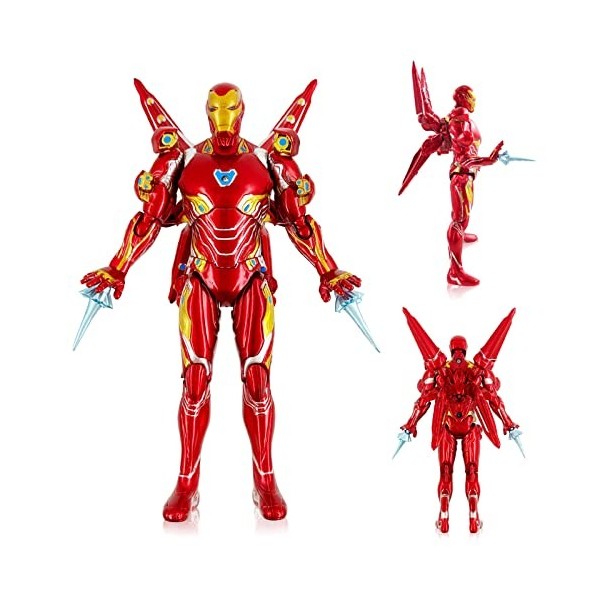 Figurine daction de 20 cm avec ailes et flamme, série Titan Hero - Jouet pour enfants à partir de 3 ans