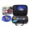 ZED- Beyblade Toupies,Toupie Burst Turbo avec Lanceurs, Gyro Pocket Box Pro-Cadeaux pour Enfant Non-Stop Battle Deluxe Hasbro